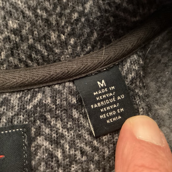 Arrow Herringbone snap front pullover fleece mens size medium - Picture 8 of 12